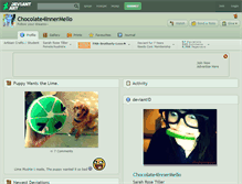 Tablet Screenshot of chocolate4innermello.deviantart.com