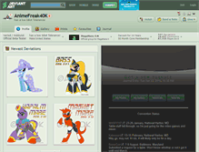 Tablet Screenshot of animefreak40k.deviantart.com