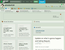 Tablet Screenshot of animefan5228.deviantart.com