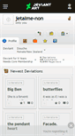 Mobile Screenshot of jetaime-non.deviantart.com