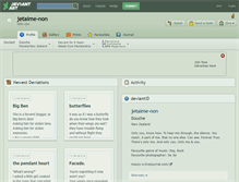 Tablet Screenshot of jetaime-non.deviantart.com