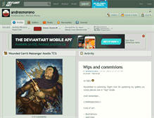 Tablet Screenshot of andresmoreno.deviantart.com