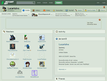 Tablet Screenshot of lucariolvx.deviantart.com