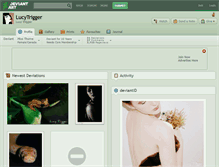 Tablet Screenshot of lucytrigger.deviantart.com
