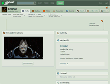 Tablet Screenshot of endrian.deviantart.com