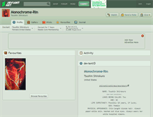 Tablet Screenshot of monochrome-rin.deviantart.com