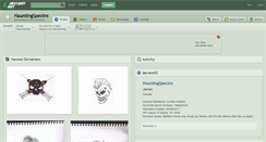 Desktop Screenshot of hauntingspectre.deviantart.com
