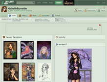 Tablet Screenshot of michelleburnette.deviantart.com