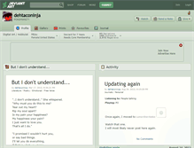 Tablet Screenshot of dehtaconinja.deviantart.com