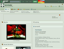 Tablet Screenshot of herminator.deviantart.com