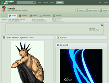 Tablet Screenshot of nomjy.deviantart.com