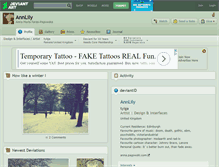 Tablet Screenshot of annlily.deviantart.com
