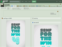 Tablet Screenshot of mynada.deviantart.com