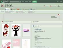 Tablet Screenshot of candle-spin.deviantart.com