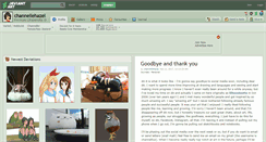 Desktop Screenshot of channellehazel.deviantart.com