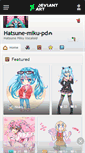 Mobile Screenshot of hatsune-miku-pd.deviantart.com