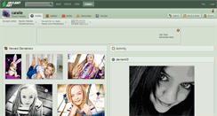 Desktop Screenshot of caraile.deviantart.com