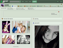 Tablet Screenshot of caraile.deviantart.com