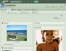 Tablet Screenshot of crookedhorizon.deviantart.com