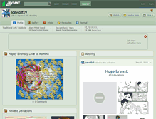 Tablet Screenshot of icewolfx9.deviantart.com