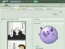 Tablet Screenshot of galar.deviantart.com