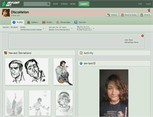 Tablet Screenshot of discomelon.deviantart.com