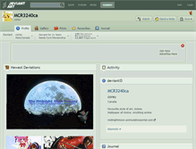 Tablet Screenshot of mcr3240ca.deviantart.com