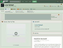 Tablet Screenshot of lunar-epitaph.deviantart.com