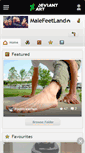 Mobile Screenshot of malefeetland.deviantart.com