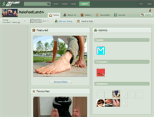 Tablet Screenshot of malefeetland.deviantart.com