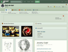 Tablet Screenshot of blah-de-blah.deviantart.com