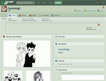 Tablet Screenshot of comicking2.deviantart.com