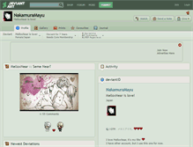 Tablet Screenshot of nakamuramayu.deviantart.com