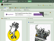 Tablet Screenshot of fuzzydemon.deviantart.com