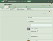 Tablet Screenshot of equine-instinct.deviantart.com