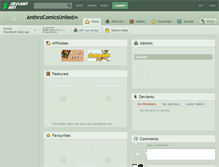 Tablet Screenshot of anthrocomicsunited.deviantart.com