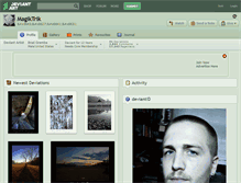 Tablet Screenshot of magiktrik.deviantart.com