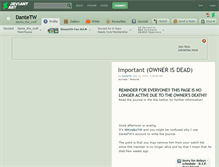 Tablet Screenshot of dantetw.deviantart.com