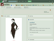 Tablet Screenshot of overfiend.deviantart.com