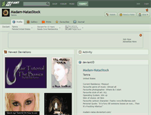 Tablet Screenshot of madam-natasstock.deviantart.com