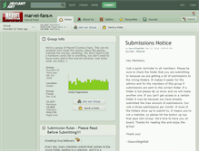 Tablet Screenshot of marvel-fans.deviantart.com