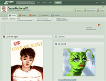 Tablet Screenshot of crazedpochamaxd.deviantart.com