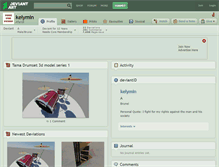 Tablet Screenshot of kelymin.deviantart.com