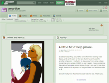 Tablet Screenshot of cerus-blue.deviantart.com