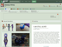 Tablet Screenshot of cheesey-chivey.deviantart.com