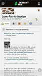 Mobile Screenshot of love-for-animals.deviantart.com