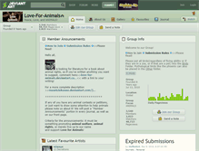 Tablet Screenshot of love-for-animals.deviantart.com