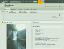 Tablet Screenshot of hippiespartan.deviantart.com