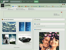 Tablet Screenshot of coredot.deviantart.com