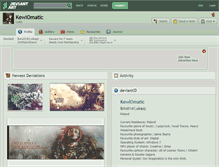 Tablet Screenshot of kewlomatic.deviantart.com